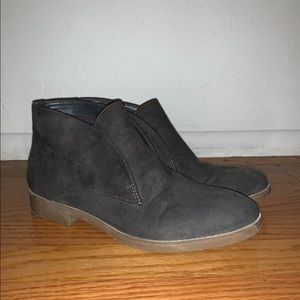 Suede Indigo Road booties